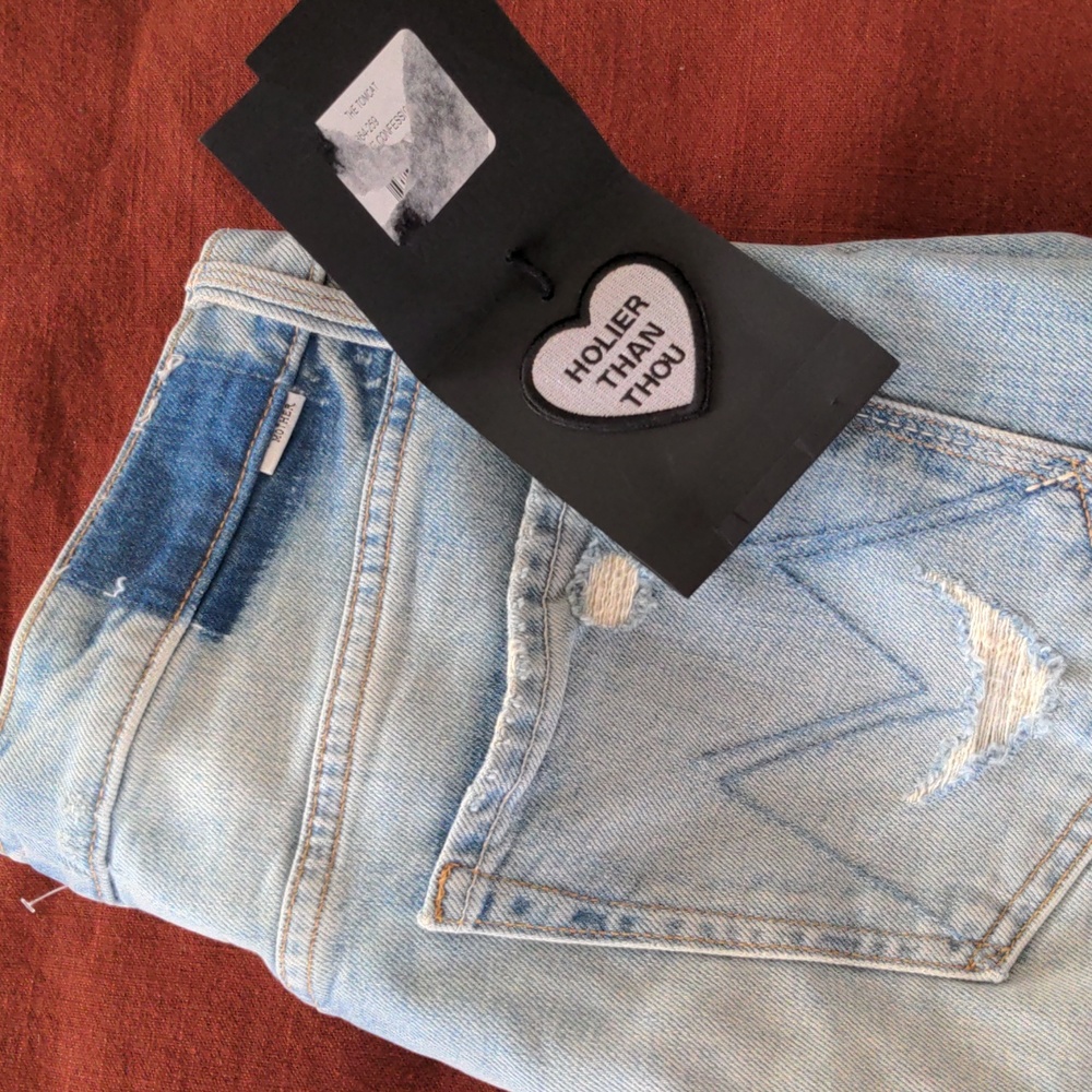 NWT MOTHER The Tomcat Jeans The Confession Size 32
